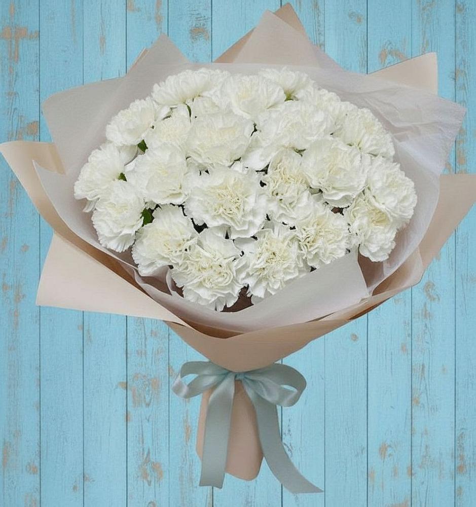 Букет цветов из: Гвоздики в Николо-Варваринке