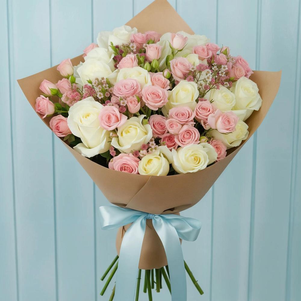 Букет цветов из: Розы в Николо-Варваринке