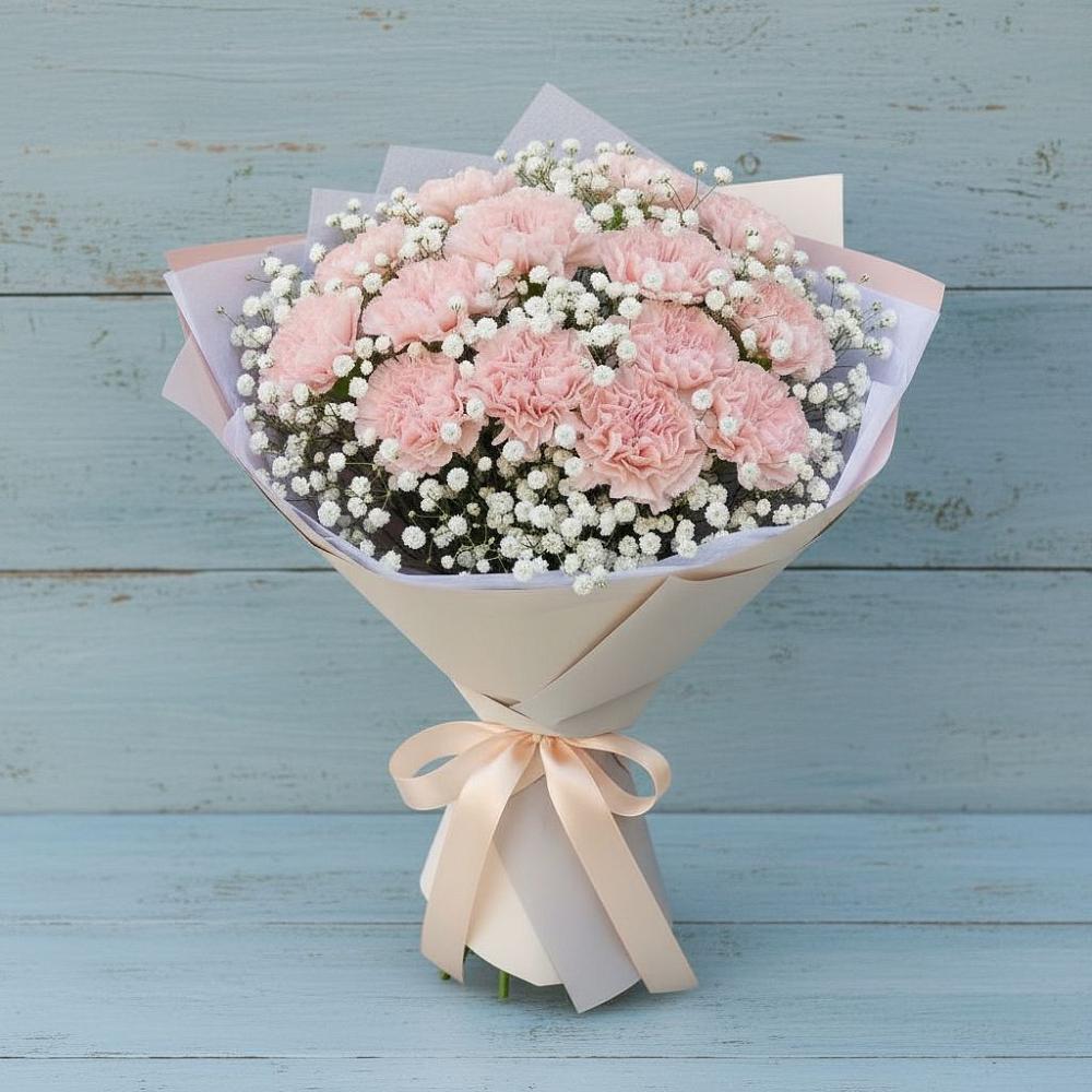 Букет цветов из: Гвоздики в Николо-Варваринке