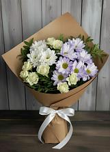 Букет цветов из:  Хризантемы и Розы в Николо-Варваринке