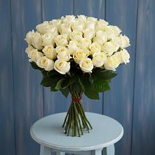 Букет 51 Белая роза Эдлесс Лав в Николо-Варваринке