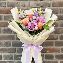 Букет цветов из:  Лизиантусы и Розы #REPLACE_PRED# Николо-Варваринке