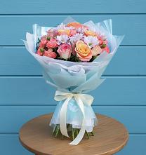 Букет цветов из:  Хризантемы и Розы в Николо-Варваринке