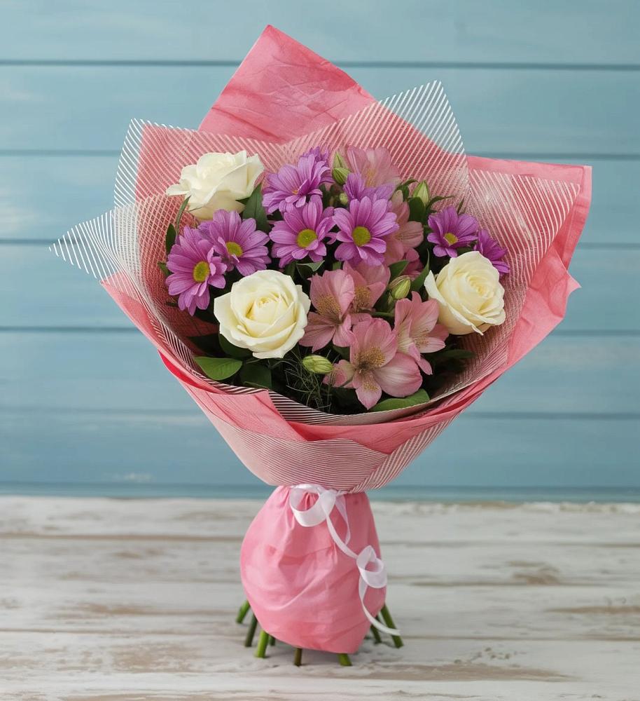 Букет цветов из: Герберы в Николо-Варваринке