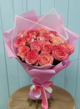 Букет 15 Розовых роз Равель #REPLACE_PRED# Николо-Варваринке
