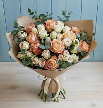 Букет цветов из:  Альстромерии и Розы #REPLACE_PRED# Николо-Варваринке