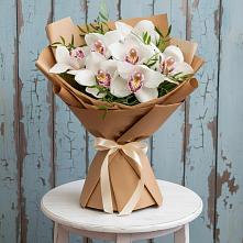 Букет цветов из:  Орхидеи и Розы в Николо-Варваринке